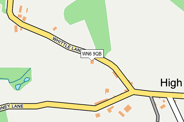 WN6 9QB map - OS OpenMap – Local (Ordnance Survey) WN6 9QB map - OS OpenMap – Local (Ordnance Survey)