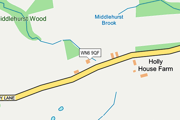 WN6 9QF map - OS OpenMap – Local (Ordnance Survey) WN6 9QF map - OS OpenMap – Local (Ordnance Survey)
