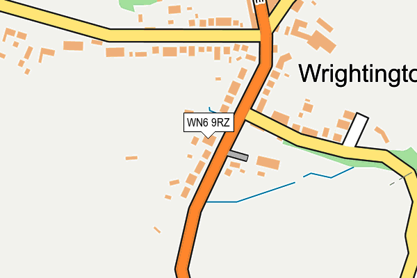 WN6 9RZ map - OS OpenMap – Local (Ordnance Survey) WN6 9RZ map - OS OpenMap – Local (Ordnance Survey)