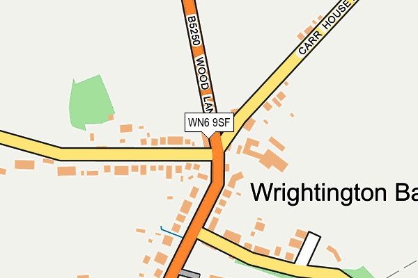 WN6 9SF map - OS OpenMap – Local (Ordnance Survey)