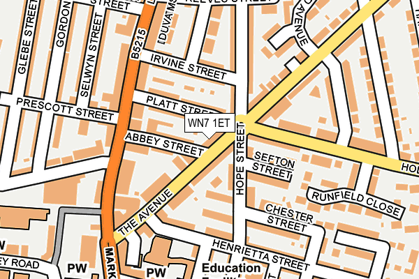 WN7 1ET map - OS OpenMap – Local (Ordnance Survey) WN7 1ET map - OS OpenMap – Local (Ordnance Survey)