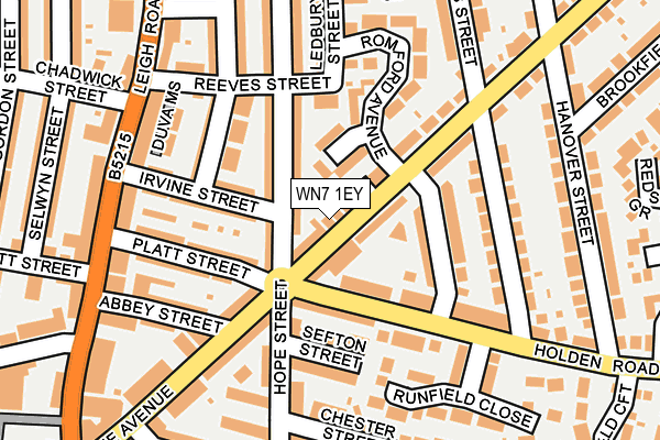 WN7 1EY map - OS OpenMap – Local (Ordnance Survey) WN7 1EY map - OS OpenMap – Local (Ordnance Survey)
