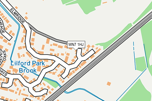 WN7 1HJ map - OS OpenMap – Local (Ordnance Survey) WN7 1HJ map - OS OpenMap – Local (Ordnance Survey)