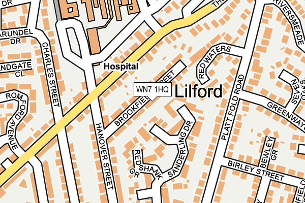WN7 1HQ map - OS OpenMap – Local (Ordnance Survey) WN7 1HQ map - OS OpenMap – Local (Ordnance Survey)