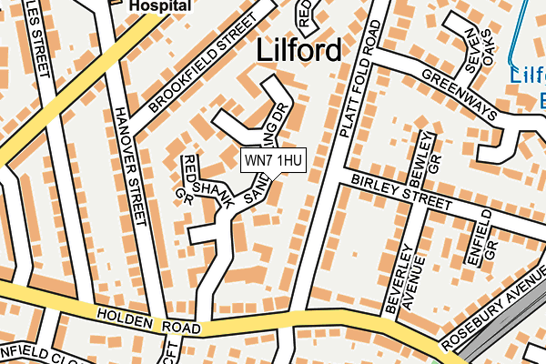 WN7 1HU map - OS OpenMap – Local (Ordnance Survey) WN7 1HU map - OS OpenMap – Local (Ordnance Survey)