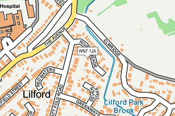 WN7 1JA map - OS OpenMap – Local (Ordnance Survey) WN7 1JA map - OS OpenMap – Local (Ordnance Survey)