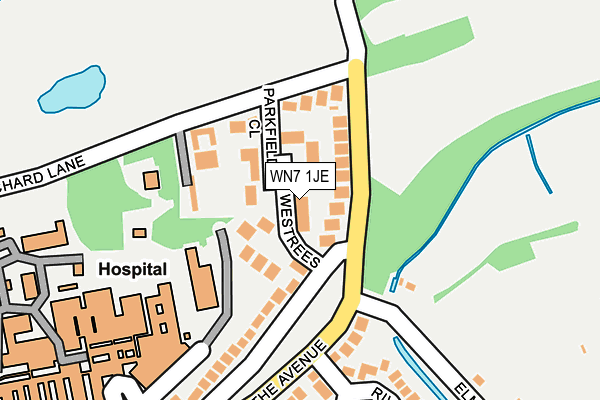 WN7 1JE map - OS OpenMap – Local (Ordnance Survey) WN7 1JE map - OS OpenMap – Local (Ordnance Survey)