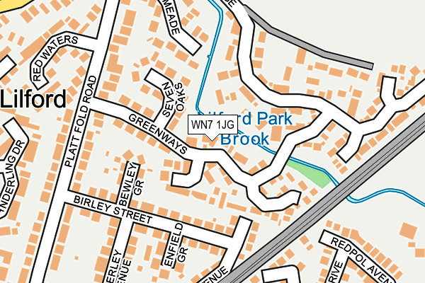 WN7 1JG map - OS OpenMap – Local (Ordnance Survey) WN7 1JG map - OS OpenMap – Local (Ordnance Survey)