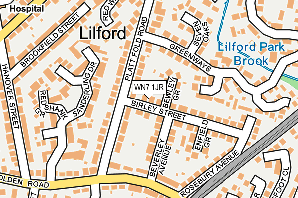 WN7 1JR map - OS OpenMap – Local (Ordnance Survey) WN7 1JR map - OS OpenMap – Local (Ordnance Survey)