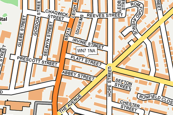 WN7 1NA map - OS OpenMap – Local (Ordnance Survey) WN7 1NA map - OS OpenMap – Local (Ordnance Survey)