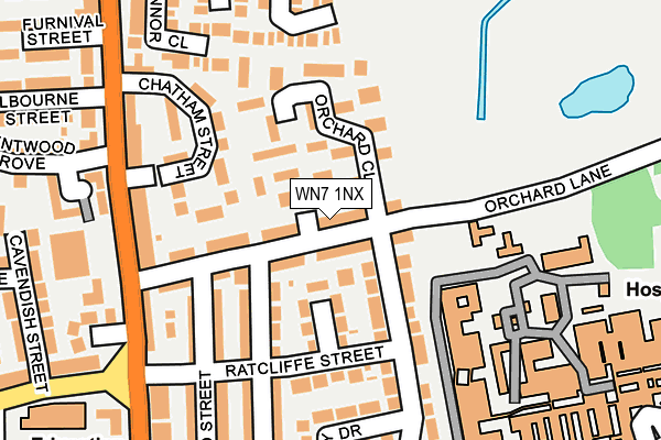 WN7 1NX map - OS OpenMap – Local (Ordnance Survey) WN7 1NX map - OS OpenMap – Local (Ordnance Survey)