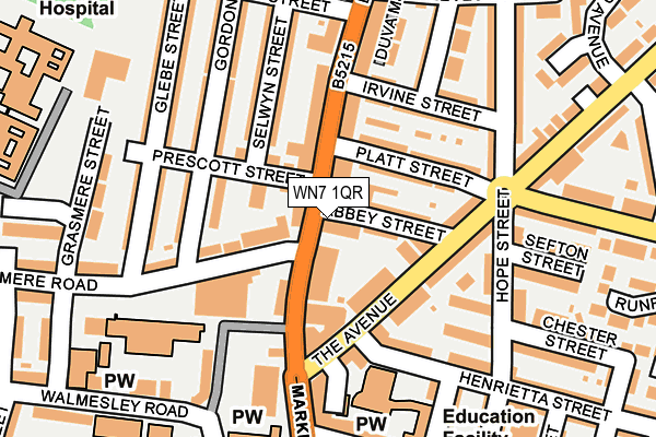 WN7 1QR map - OS OpenMap – Local (Ordnance Survey) WN7 1QR map - OS OpenMap – Local (Ordnance Survey)