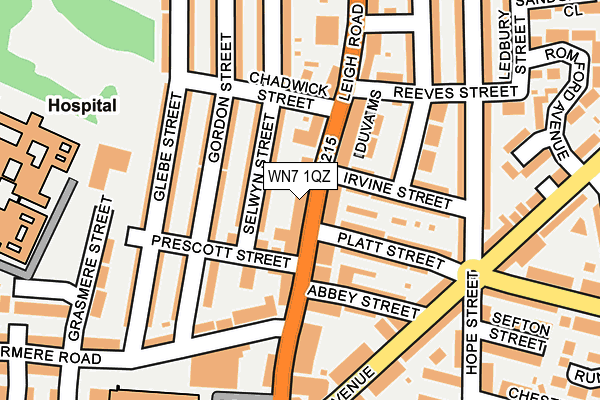 WN7 1QZ map - OS OpenMap – Local (Ordnance Survey) WN7 1QZ map - OS OpenMap – Local (Ordnance Survey)