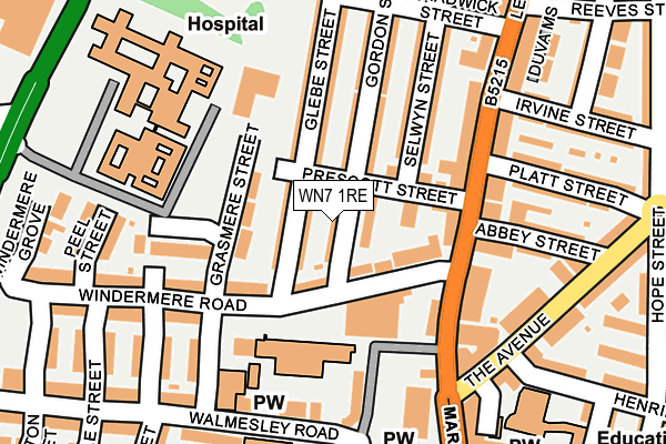 WN7 1RE map - OS OpenMap – Local (Ordnance Survey) WN7 1RE map - OS OpenMap – Local (Ordnance Survey)