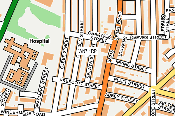 WN7 1RP map - OS OpenMap – Local (Ordnance Survey)