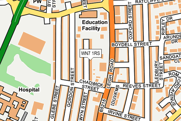 WN7 1RS map - OS OpenMap – Local (Ordnance Survey)