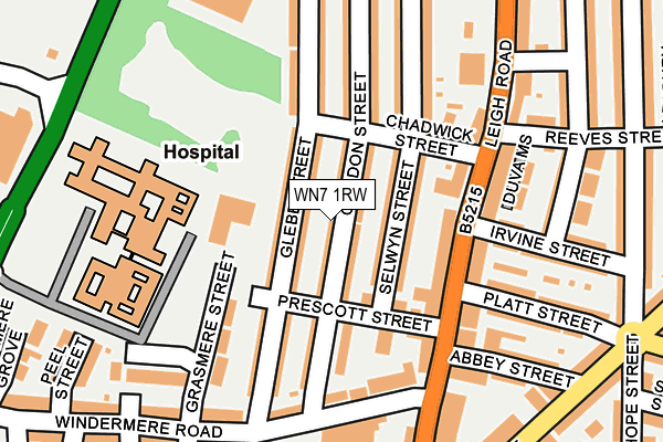 WN7 1RW map - OS OpenMap – Local (Ordnance Survey) WN7 1RW map - OS OpenMap – Local (Ordnance Survey)