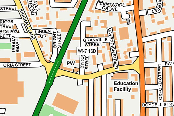 WN7 1SD map - OS OpenMap – Local (Ordnance Survey) WN7 1SD map - OS OpenMap – Local (Ordnance Survey)