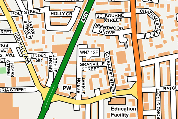 WN7 1SF map - OS OpenMap – Local (Ordnance Survey) WN7 1SF map - OS OpenMap – Local (Ordnance Survey)