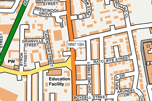 WN7 1SH map - OS OpenMap – Local (Ordnance Survey) WN7 1SH map - OS OpenMap – Local (Ordnance Survey)