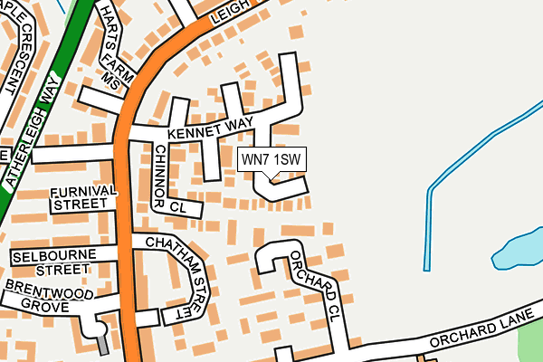 WN7 1SW map - OS OpenMap – Local (Ordnance Survey) WN7 1SW map - OS OpenMap – Local (Ordnance Survey)