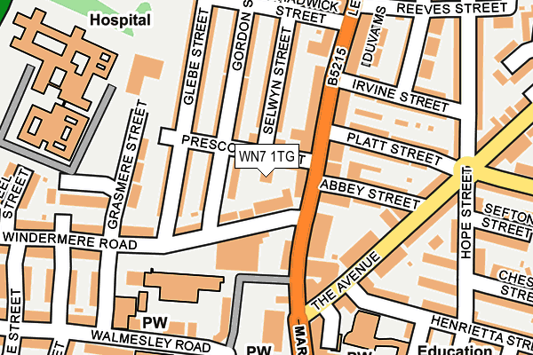WN7 1TG map - OS OpenMap – Local (Ordnance Survey) WN7 1TG map - OS OpenMap – Local (Ordnance Survey)