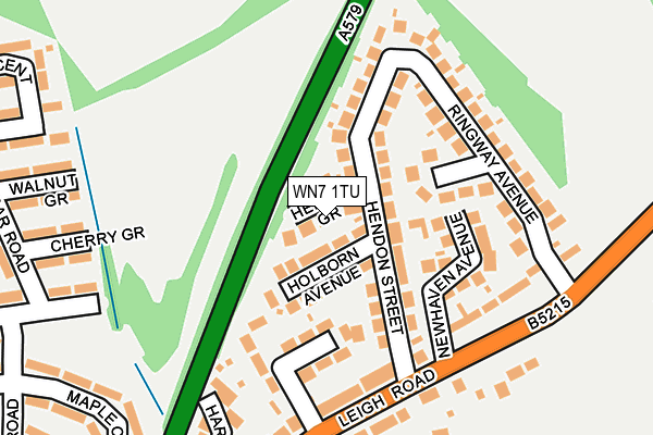 WN7 1TU map - OS OpenMap – Local (Ordnance Survey) WN7 1TU map - OS OpenMap – Local (Ordnance Survey)