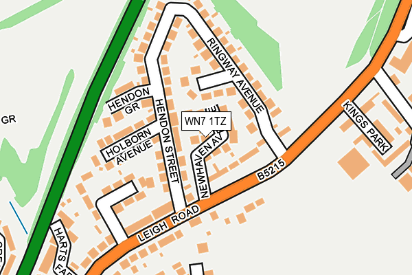 WN7 1TZ map - OS OpenMap – Local (Ordnance Survey) WN7 1TZ map - OS OpenMap – Local (Ordnance Survey)