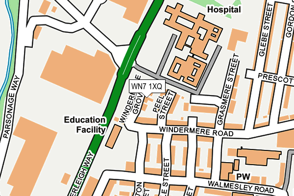 WN7 1XQ map - OS OpenMap – Local (Ordnance Survey) WN7 1XQ map - OS OpenMap – Local (Ordnance Survey)