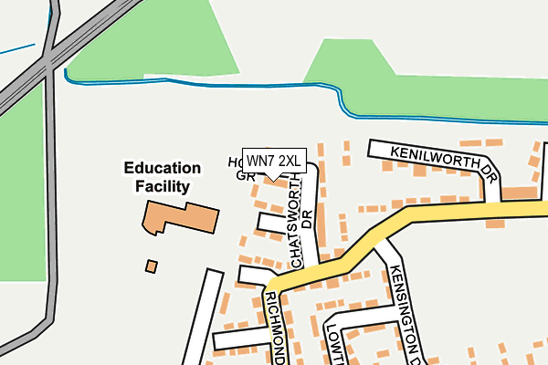 WN7 2XL map - OS OpenMap – Local (Ordnance Survey) WN7 2XL map - OS OpenMap – Local (Ordnance Survey)