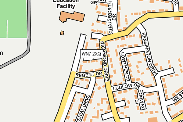 WN7 2XQ map - OS OpenMap – Local (Ordnance Survey) WN7 2XQ map - OS OpenMap – Local (Ordnance Survey)