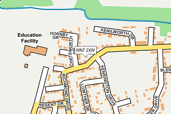 WN7 2XW map - OS OpenMap – Local (Ordnance Survey) WN7 2XW map - OS OpenMap – Local (Ordnance Survey)