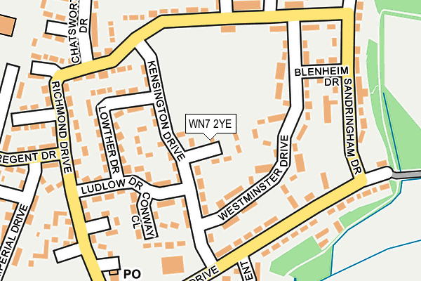 WN7 2YE map - OS OpenMap – Local (Ordnance Survey) WN7 2YE map - OS OpenMap – Local (Ordnance Survey)
