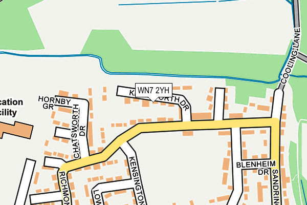 WN7 2YH map - OS OpenMap – Local (Ordnance Survey) WN7 2YH map - OS OpenMap – Local (Ordnance Survey)