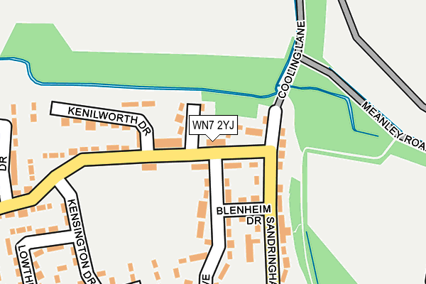 WN7 2YJ map - OS OpenMap – Local (Ordnance Survey) WN7 2YJ map - OS OpenMap – Local (Ordnance Survey)