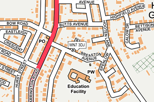 WN7 3DJ map - OS OpenMap – Local (Ordnance Survey) WN7 3DJ map - OS OpenMap – Local (Ordnance Survey)