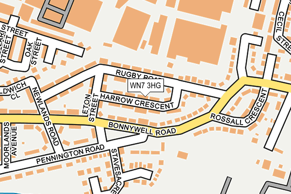 WN7 3HG map - OS OpenMap – Local (Ordnance Survey) WN7 3HG map - OS OpenMap – Local (Ordnance Survey)