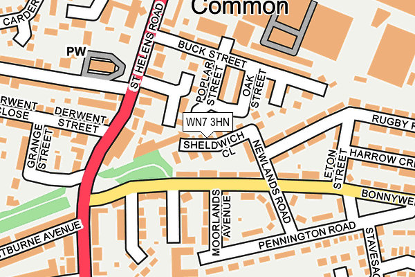 WN7 3HN map - OS OpenMap – Local (Ordnance Survey) WN7 3HN map - OS OpenMap – Local (Ordnance Survey)