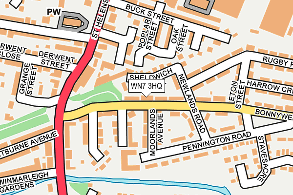 WN7 3HQ map - OS OpenMap – Local (Ordnance Survey) WN7 3HQ map - OS OpenMap – Local (Ordnance Survey)