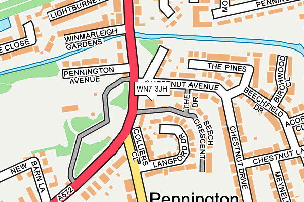 WN7 3JH map - OS OpenMap – Local (Ordnance Survey) WN7 3JH map - OS OpenMap – Local (Ordnance Survey)