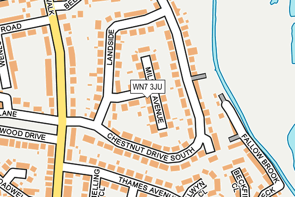 WN7 3JU map - OS OpenMap – Local (Ordnance Survey) WN7 3JU map - OS OpenMap – Local (Ordnance Survey)