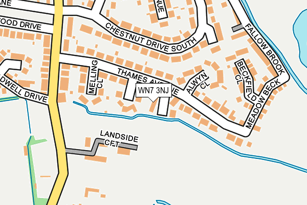 WN7 3NJ map - OS OpenMap – Local (Ordnance Survey) WN7 3NJ map - OS OpenMap – Local (Ordnance Survey)