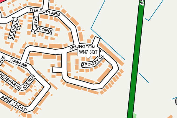 WN7 3QT map - OS OpenMap – Local (Ordnance Survey) WN7 3QT map - OS OpenMap – Local (Ordnance Survey)