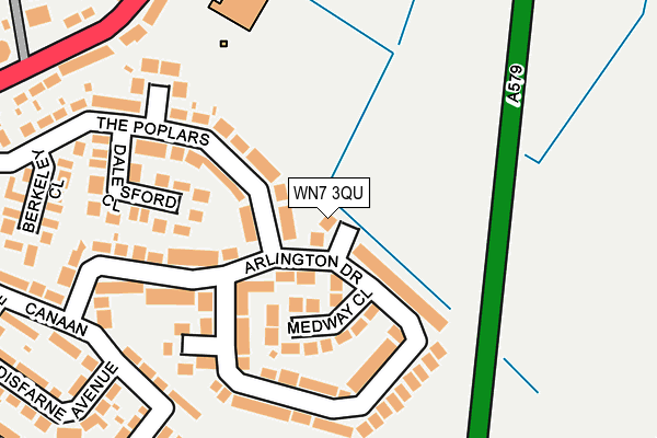 WN7 3QU map - OS OpenMap – Local (Ordnance Survey) WN7 3QU map - OS OpenMap – Local (Ordnance Survey)