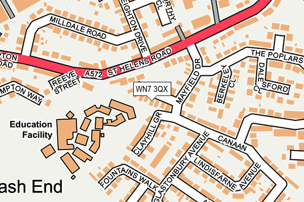 WN7 3QX map - OS OpenMap – Local (Ordnance Survey) WN7 3QX map - OS OpenMap – Local (Ordnance Survey)