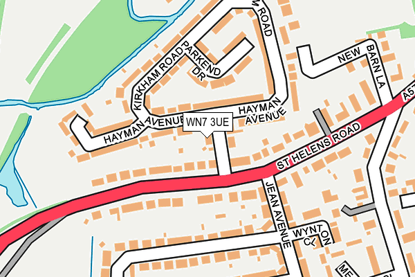 WN7 3UE map - OS OpenMap – Local (Ordnance Survey) WN7 3UE map - OS OpenMap – Local (Ordnance Survey)