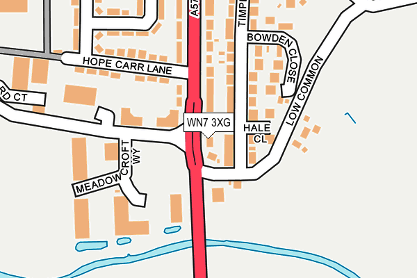 WN7 3XG map - OS OpenMap – Local (Ordnance Survey) WN7 3XG map - OS OpenMap – Local (Ordnance Survey)