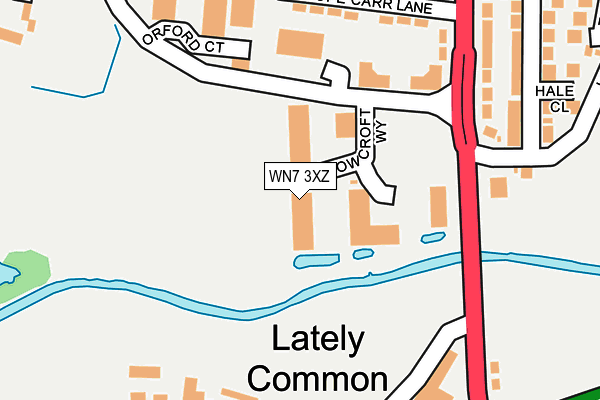 WN7 3XZ map - OS OpenMap – Local (Ordnance Survey) WN7 3XZ map - OS OpenMap – Local (Ordnance Survey)