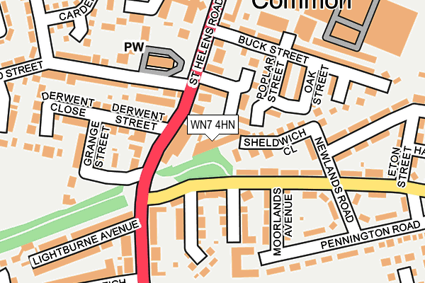 WN7 4HN map - OS OpenMap – Local (Ordnance Survey) WN7 4HN map - OS OpenMap – Local (Ordnance Survey)