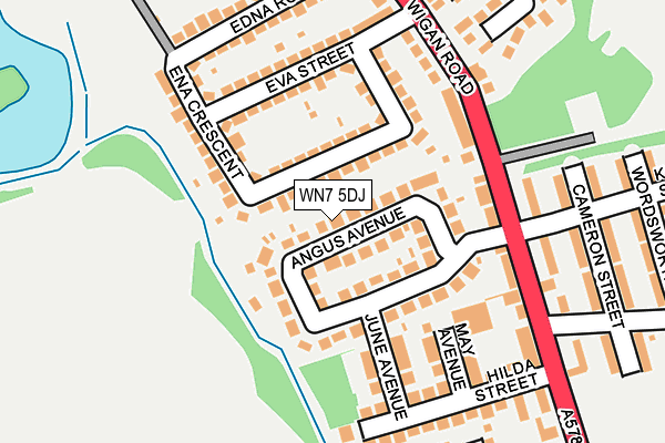 WN7 5DJ map - OS OpenMap – Local (Ordnance Survey) WN7 5DJ map - OS OpenMap – Local (Ordnance Survey)